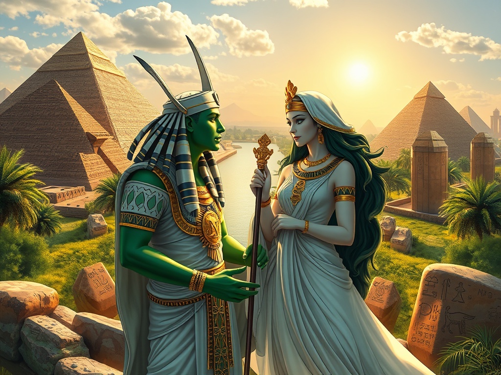 Mısır Mitolojisi: Gizemli Tanrıların Sırlarıyla Yolculuğa Çıkın 2 Osiris ve Isis: Aşkın ve Yeniden Doğuşun Hikayesi