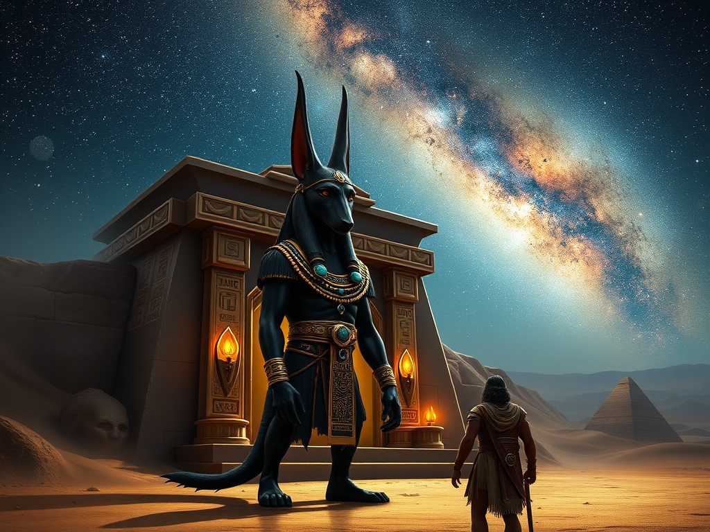 Mısır Mitolojisi: Gizemli Tanrıların Sırlarıyla Yolculuğa Çıkın 4 Anubis'in Sırları: Ölüm ve Geçişin Koruyucusu
